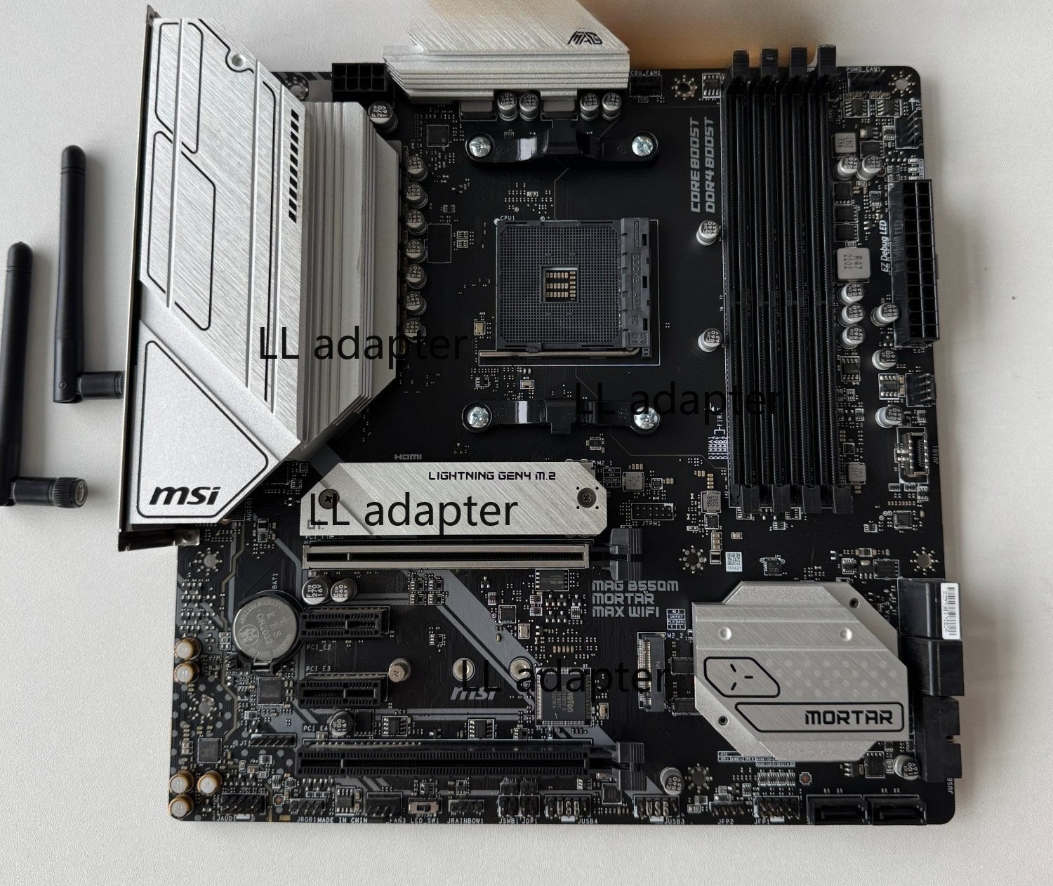 MSI MAG B550M MORTAR MAX WIFI AM4 AMD B550 Micro ATX AMD Motherboard
