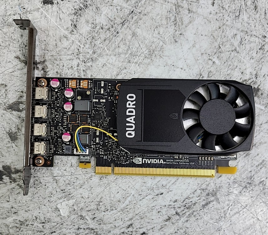 Lenovo NVIDIA Quadro P1000 919987-001 Graphics Card PCIe 4GB GDDR5 4*Mini DP