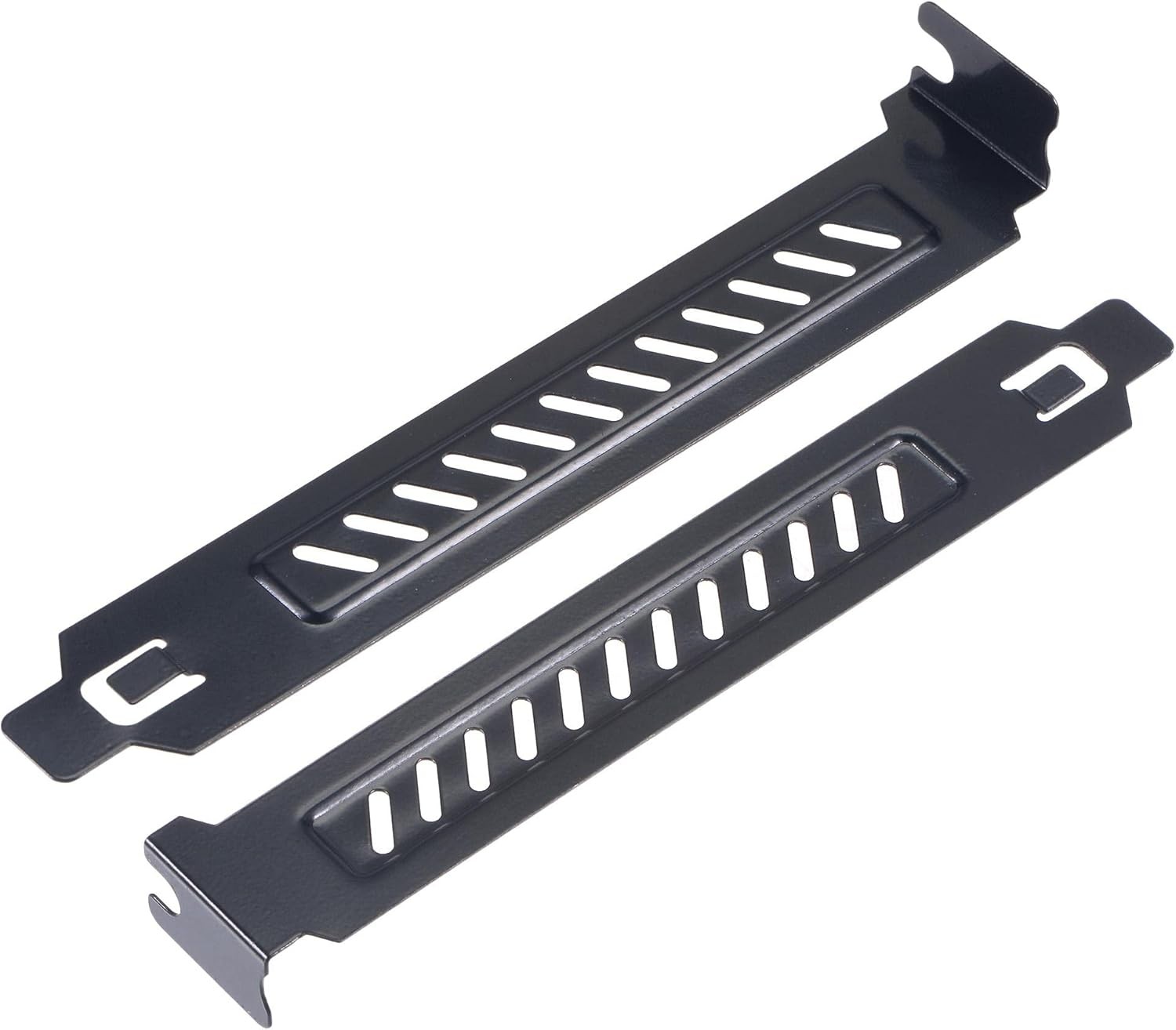 uxcell PCI Slot Covers with Screws for PC Case Airflow and Dustproof Black 5pcs