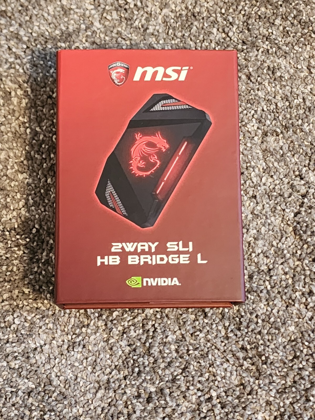 MSI 2WAY SLI HB BRIDGE L, Black with Red LED Backlights