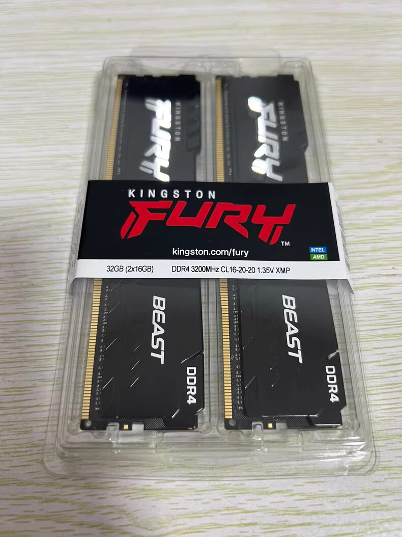 New Kingston FURY Beast 32GB (2 x 16GB) DDR4 3200MHz Dual Kit RAM Free Shipping