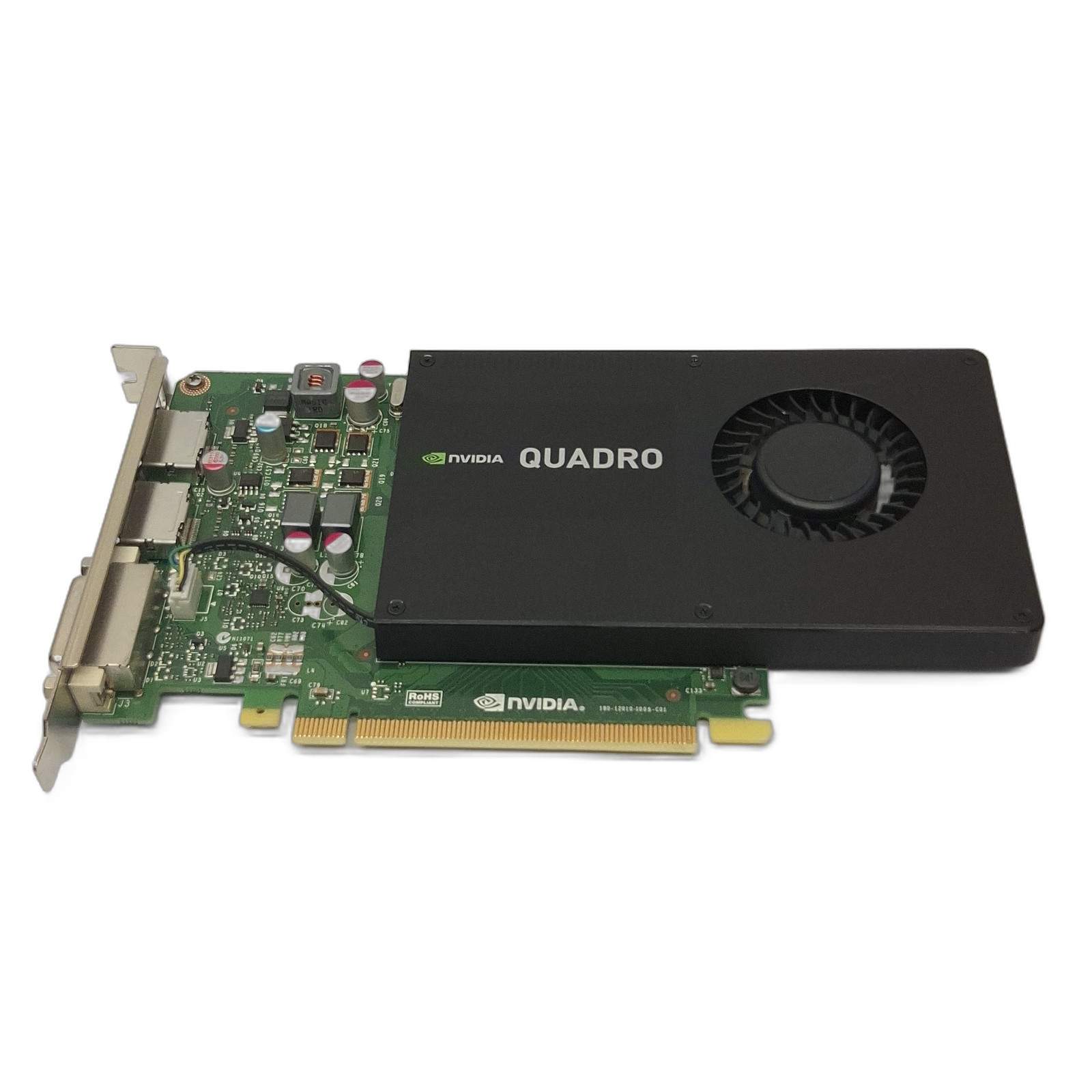 HP NVIDIA Quadro K2200 4GB GDDR5 GPU + 2x DP to HDMI Adapters 764790-001