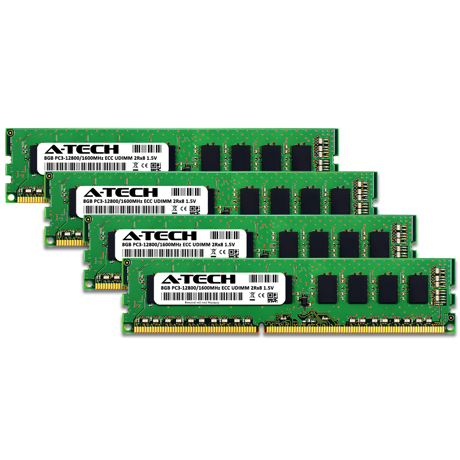 32GB 4x 8GB PC3-12800E ECC UDIMM ASUS P8BH P9D-C/4L P9D-E/4L P9X79 WS Memory RAM