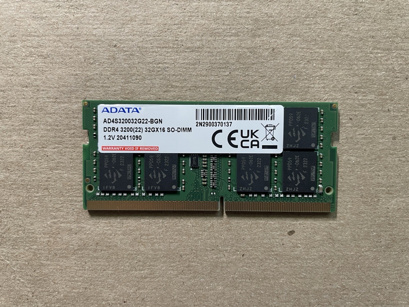 ADATA 32GB DDR4 3200MHz SO-DIMM Laptop Memory RAM CL22 260-pin