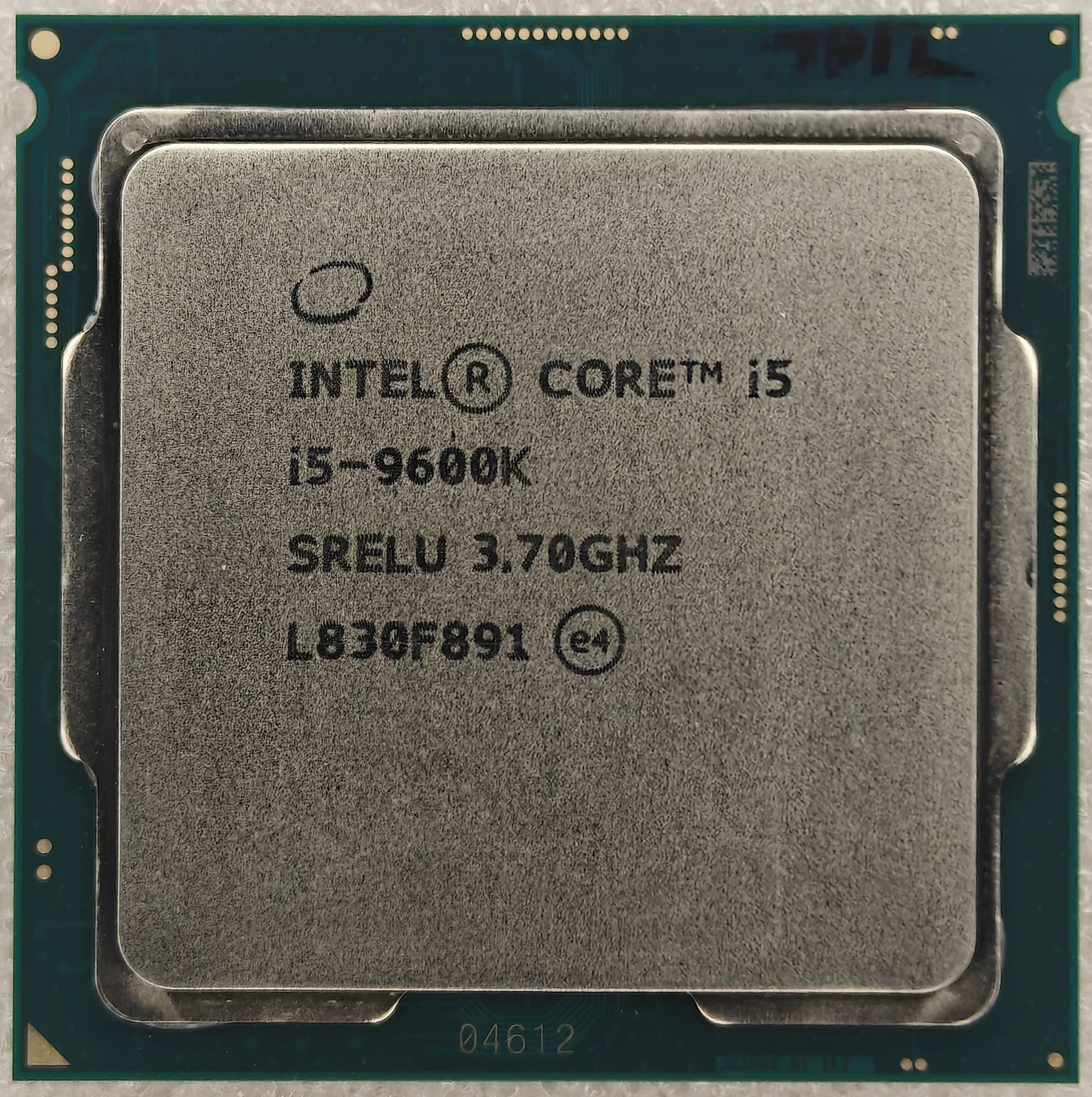 Intel 9th Gen Core i5-9600K SRELU SRG11 3.7GHz (Turbo 4.6GHz) 6-Core LGA1151 CPU