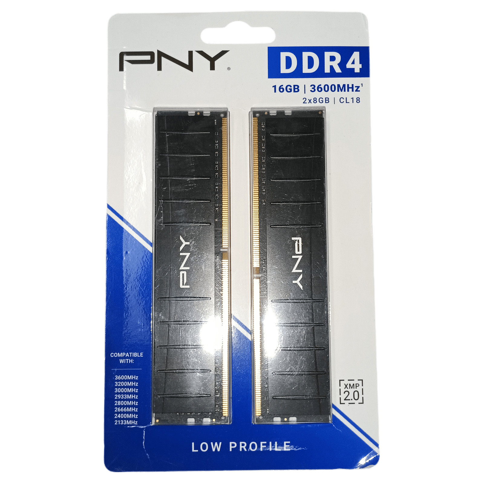PNY (2x8GB) 16GB 3600MHz Low Profile Memory