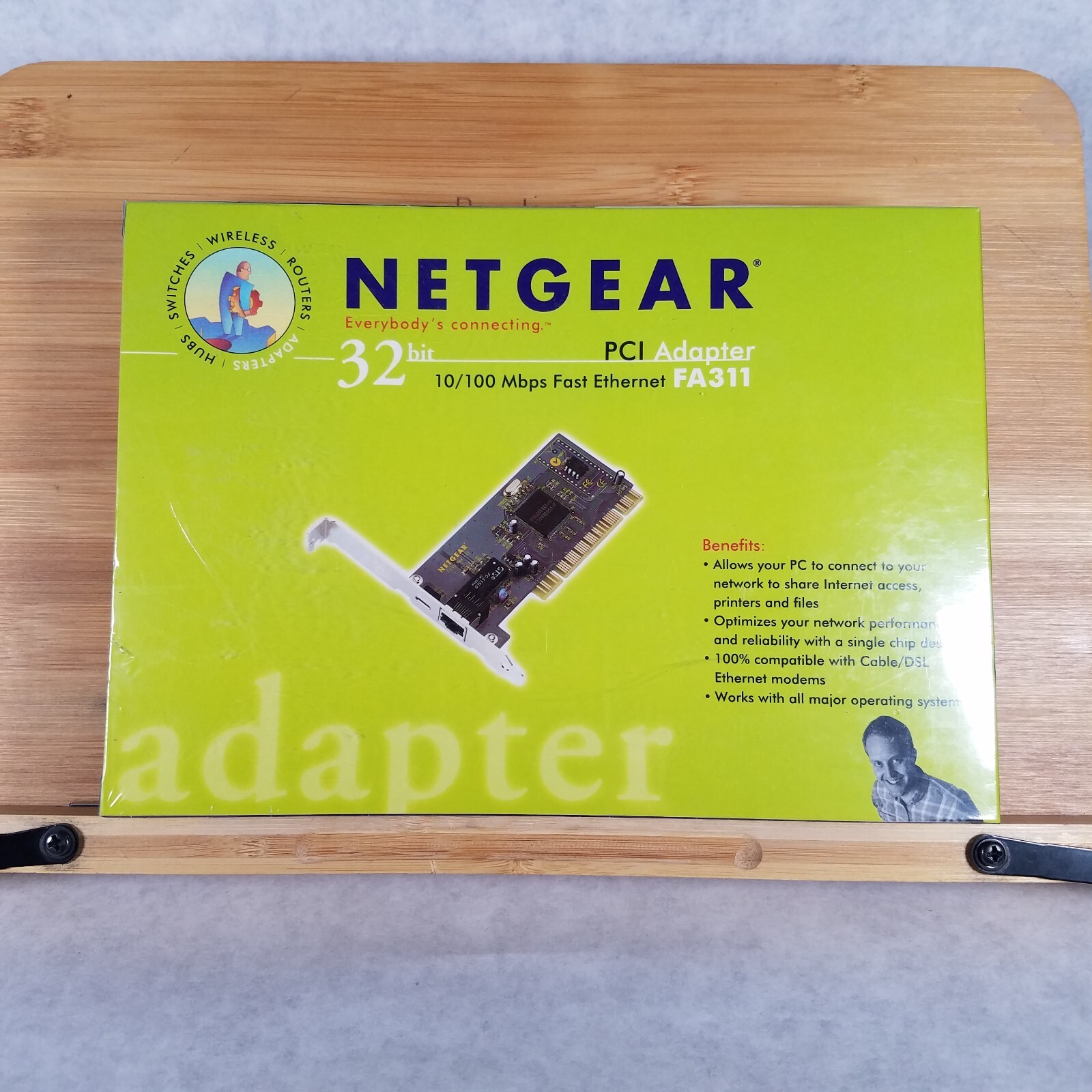 Netgear 32 bit PCI Adapter 10/100 Mbps Fast Ethernet FA311 Network Card