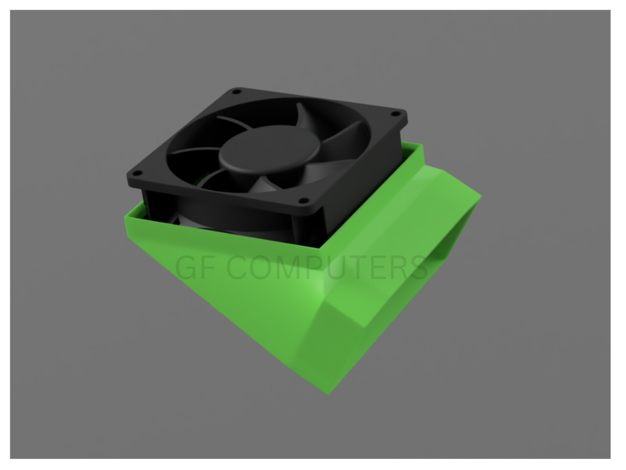 Nvidia Tesla GPU Cooling Fan Shroud Mounting K60 M40 P100 Accelerator Card. 80MM