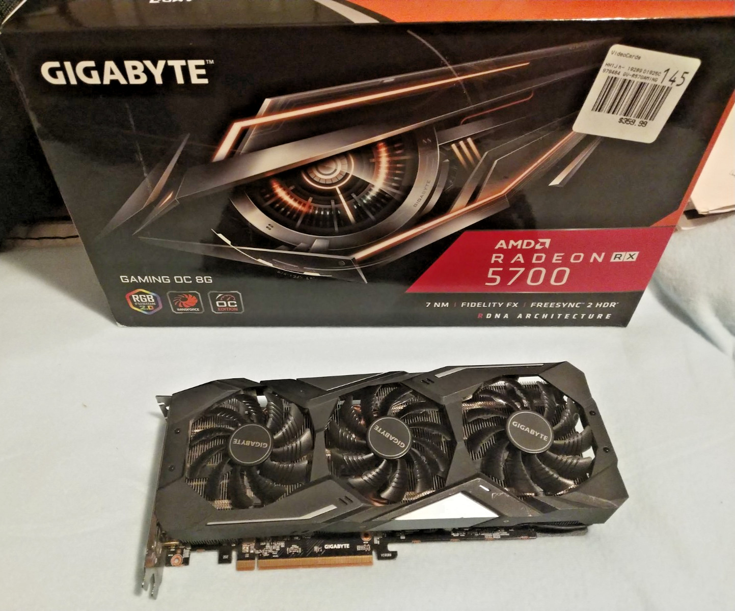Gigabyte AMD Radeon RX 5700 Gaming OC 8GB – Serviced, Tested, Box Included