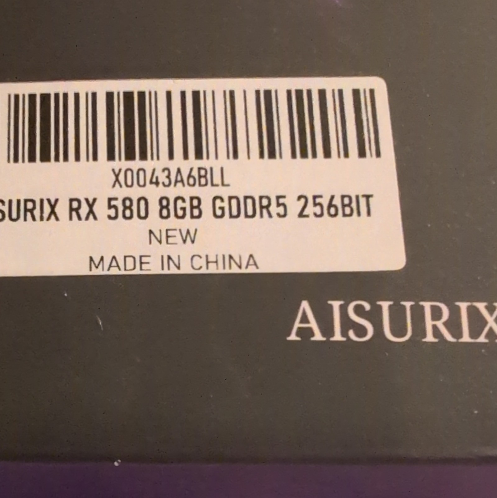AISURIX AMD Radeon RX 580 8GB GDDR5 256-bit Multi-Monitor Fan/Heatsink