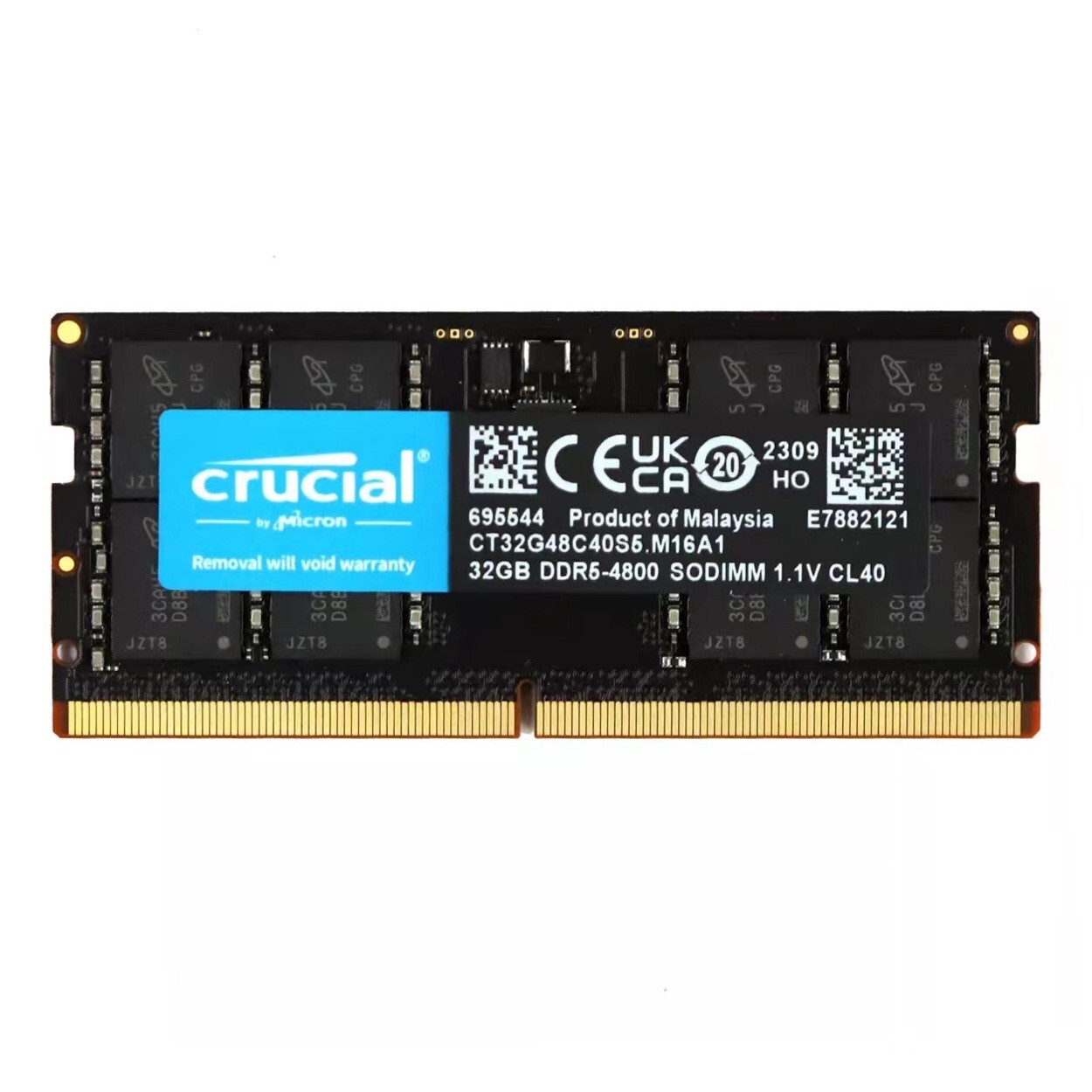 New Crucial 128GB (4X32GB) DDR5 4800MHz PC5-38400 SODIMM Memory Ram CT32G48C40S5
