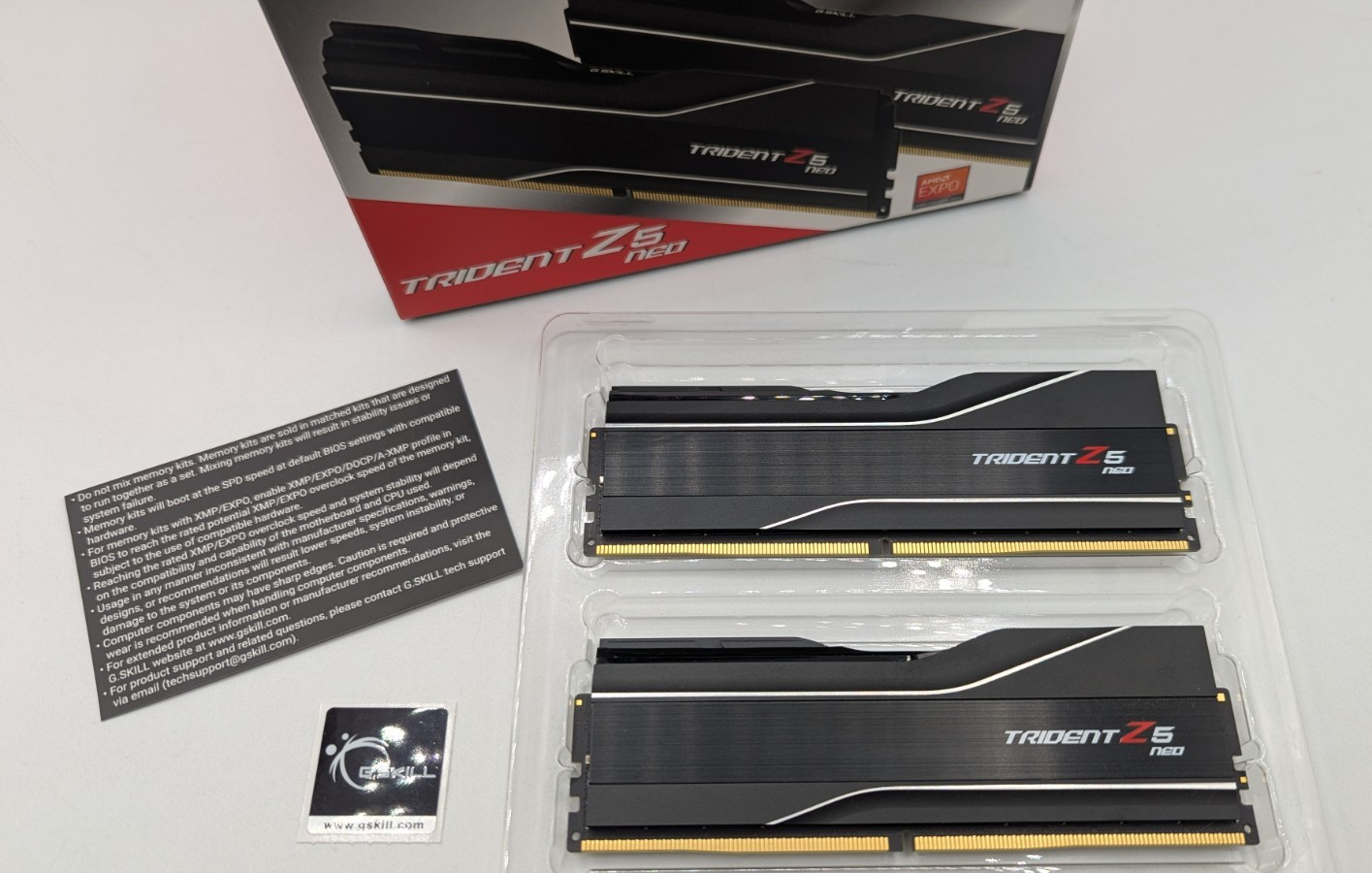 Trident Z5 NEO Series 64GB DDR5-6000 Dual Channel Kit (2x 32GB), Black