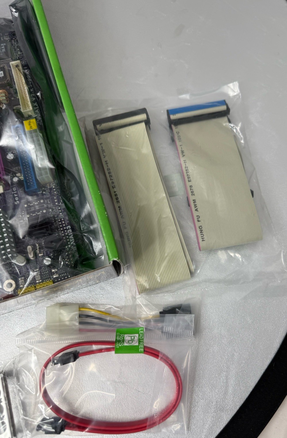 ECS HT2000 GeForce 6100SM-M (V1.0/1.0A) Motherboard + Extras – NEW