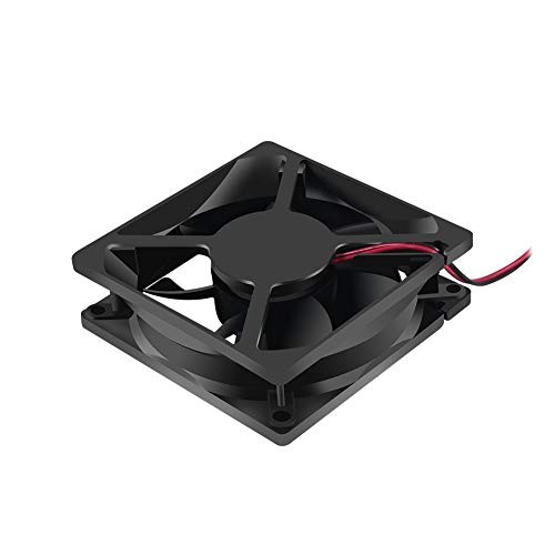 2Pcs 3.14in 0.98in 80mm x 80mm x 25mm DC Fan 8025 Brushless Cooling for PC 12V
