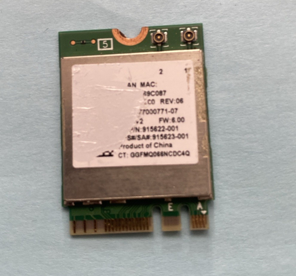 HP 915622-001 Realtek RTL8822BE WiFi 802.11 Bluetooth 4.2 M.2 NGFF Wireless Card