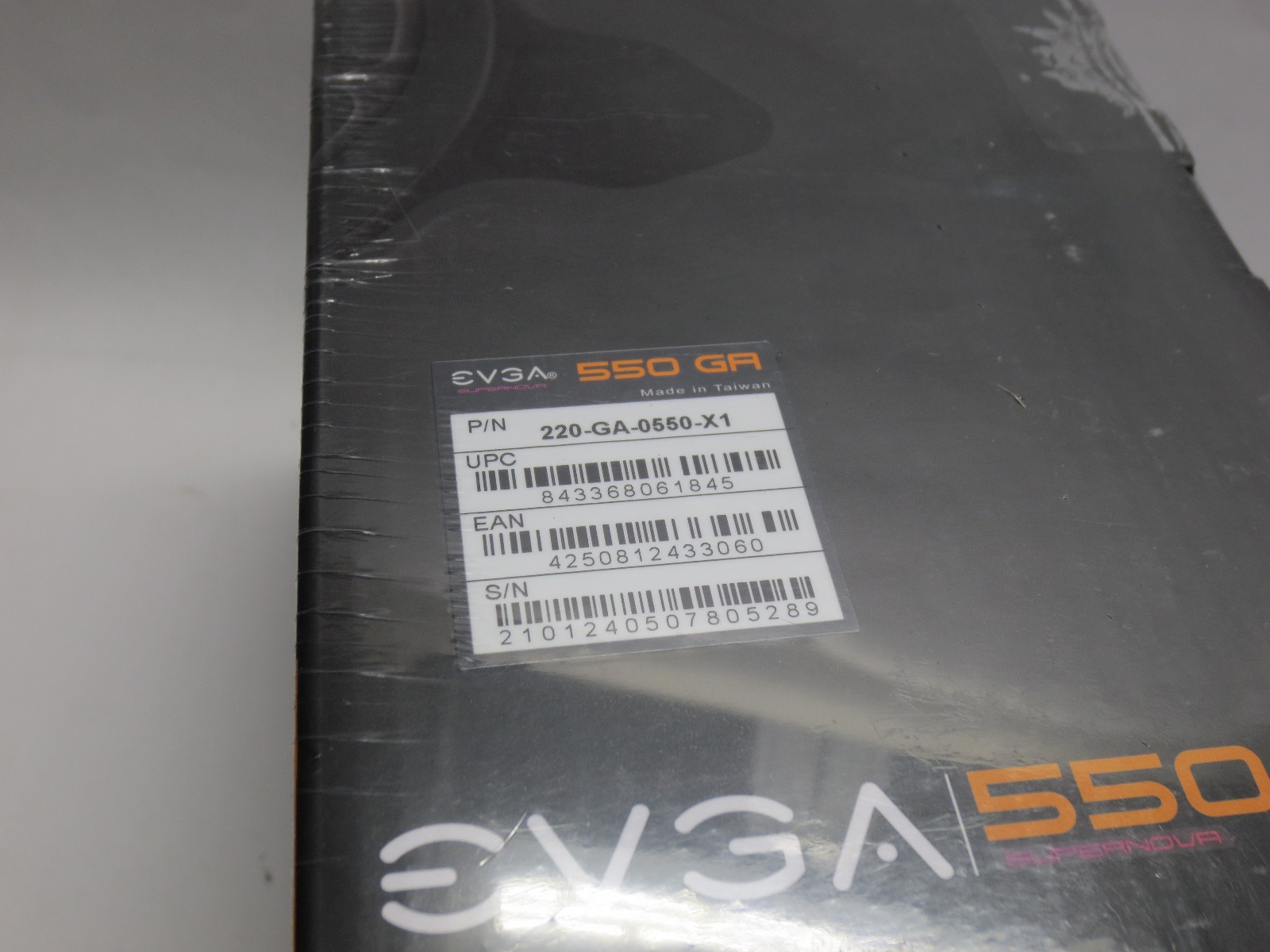 EVGA 550 GA SuperNOVA 550W PC Power Supply PSU 220-GA-0550-X1 New Factory Sealed