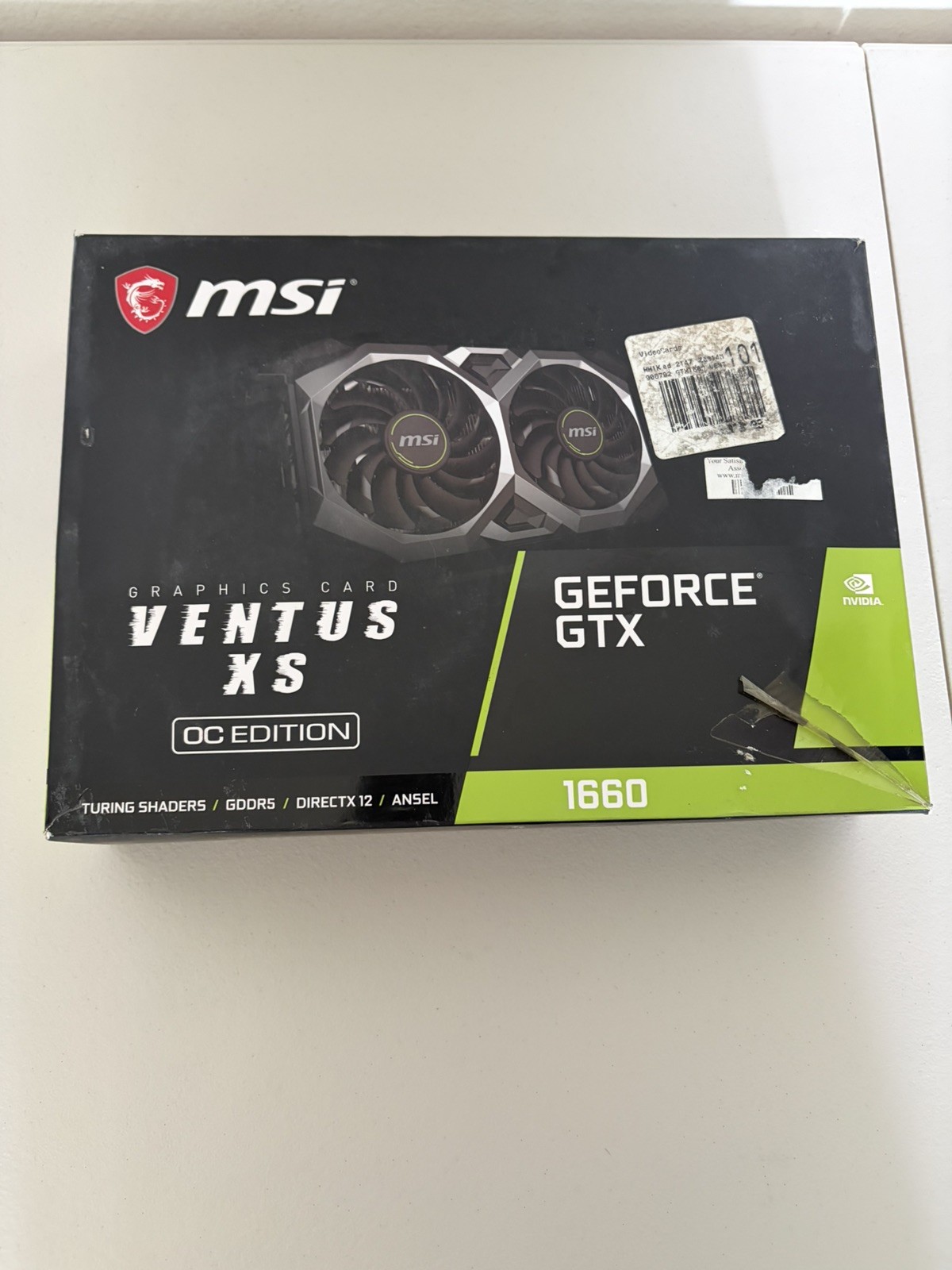 CIB Tested MSI GeForce GTX 1660 VENTUS XS 6G OC 6GB GDDR5 1830MHz Graphic Card