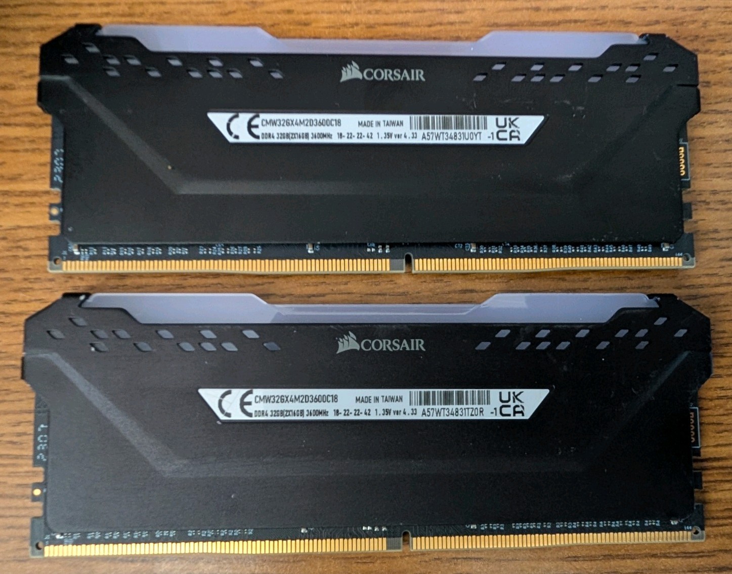 32GB DDR4 3600 Corsair Vengeance RGB Pro (2 x 16GB) CL18 CMW32GX4M2D3600C18