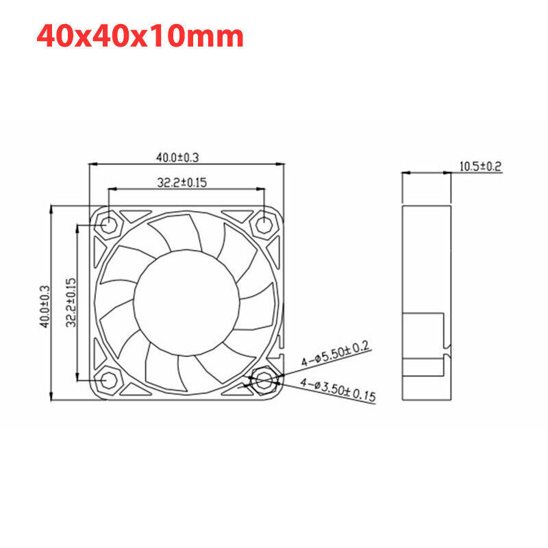 40/50/60/70/80/90/120mm DC Cooling Fan 5V 12V 24V Mini Silent Brushless Fans