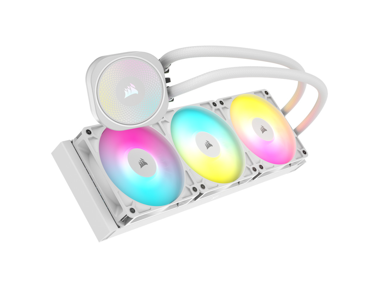 CORSAIR NAUTILUS 360 RS ARGB Liquid CPU Cooler – White – RS120 ARGB Fans – Fits