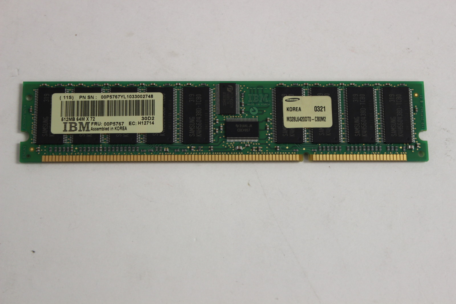 IBM 00P5767 512MB DIMM 64MX72 7029