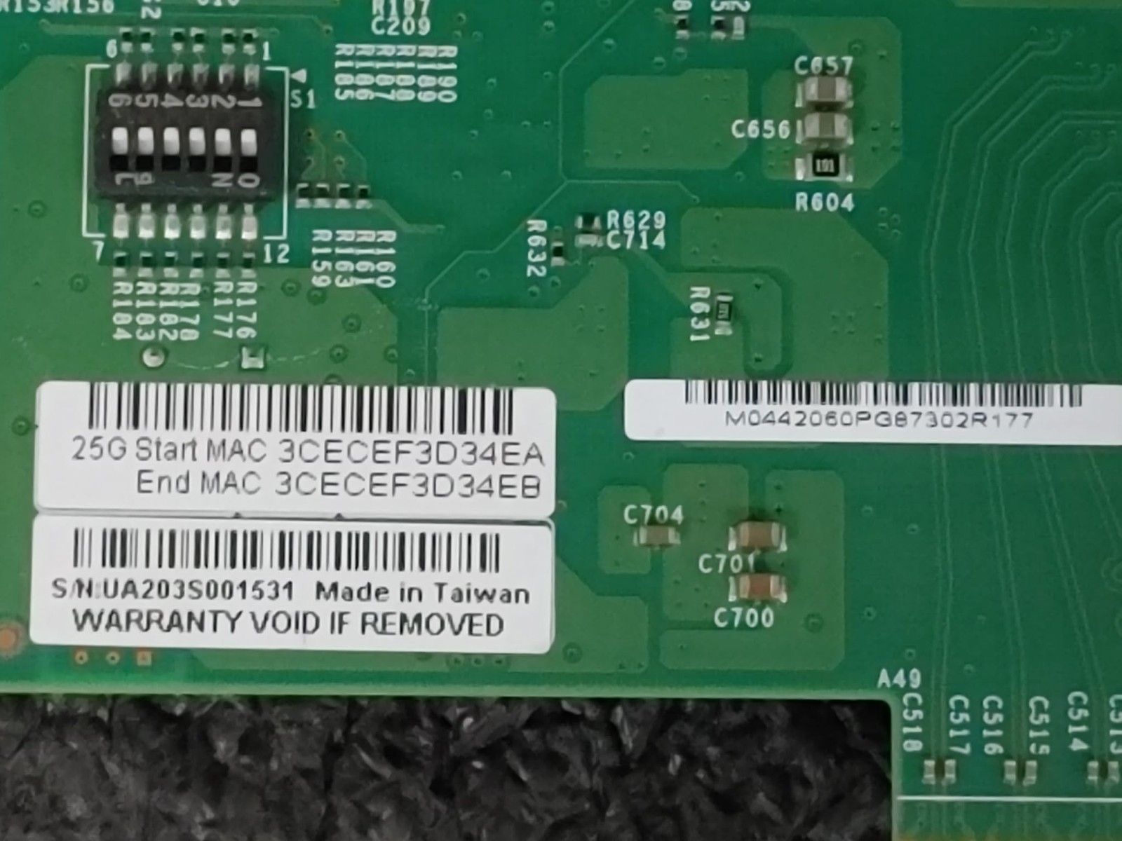 SuperMicro AOC-S25G-m2S High-Speed Server Network Card