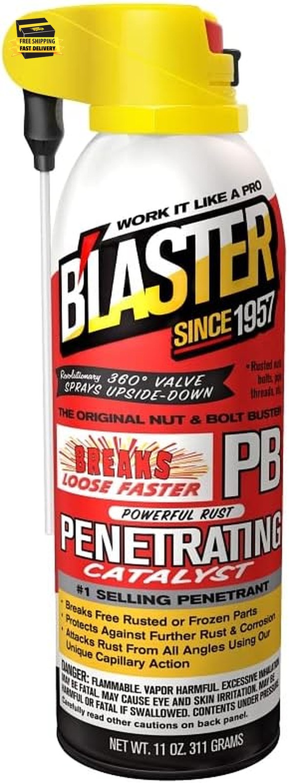 Blaster Catalyst Penetrating Catalyst PB Work It Like A Pro, 11 Ounce/311g Can