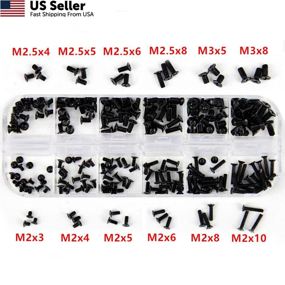 240 Pieces Laptop Notebook Computer Screws Replacement Kit M2, M2.5, M3