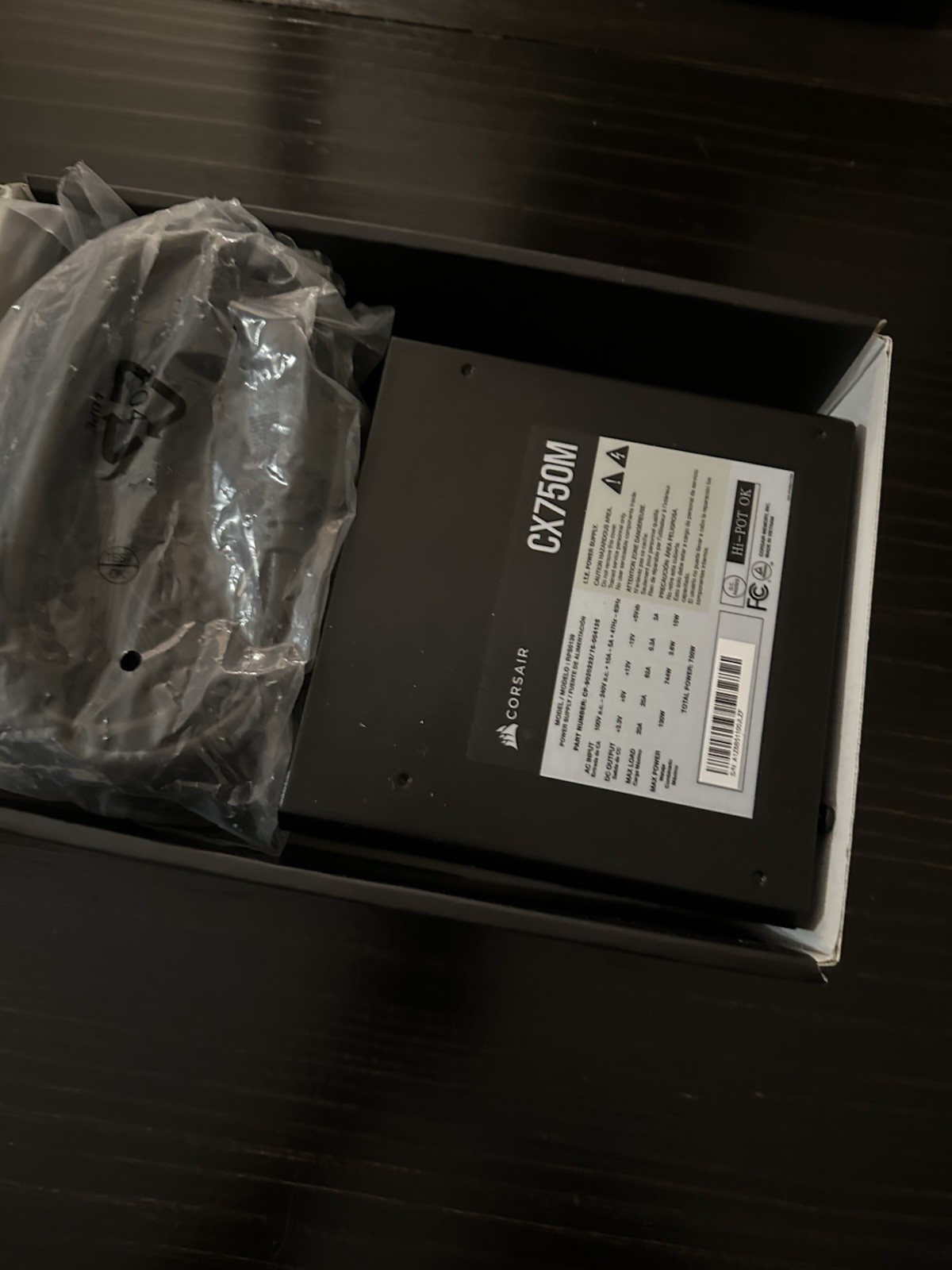Corsair CX750M 750W 80 Plus Semi-Modular Power Supply PSU