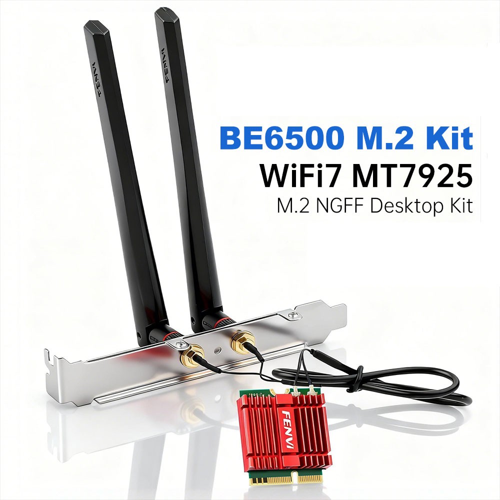 MT7925 WiFi 7 Card BE6500 M.2 2230 Tri-Band Wireless Network Card For Desktop PC