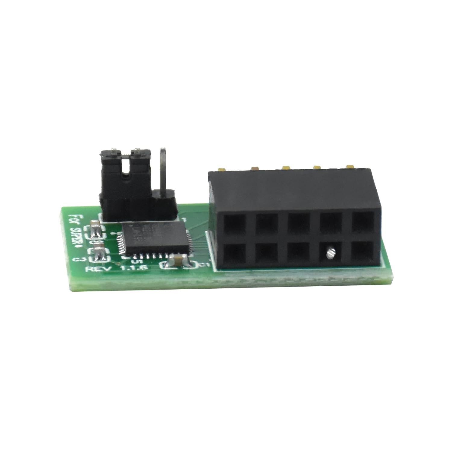TPM 2.0 Module, 10-Pin SPI Interface, Vertical Connector for Windows 11, Secure