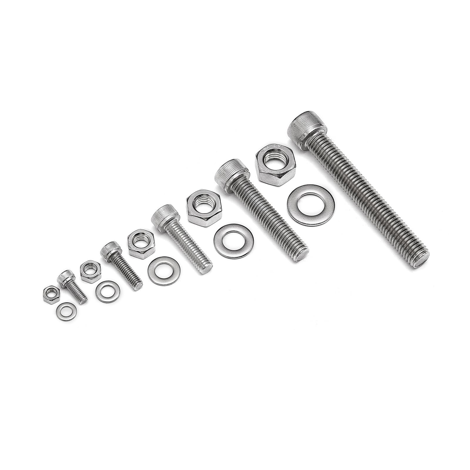 M5 M6 M8 M10 Metric Machine Bolt Assortment 304 Stainless Steel Cylindrical H…