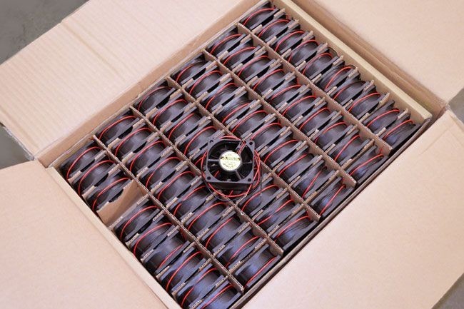 5-Pack 6025 24V High Speed Ball Bearing Cooling Fans 60x60x25mm 2-Wire
