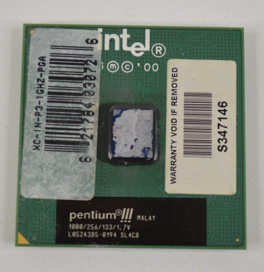 Intel Pentium III CPU 1000/256/133/1.7V 1 GHz 133 MHz Socket 370 WORKS