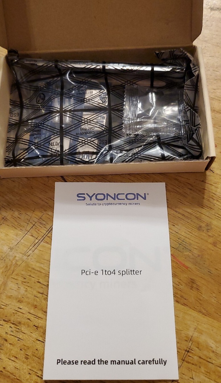 Syoncon PCIe Multiplier, PCIe Splitter 1 to 4 PCI-Categorical BTC Miner Machine
