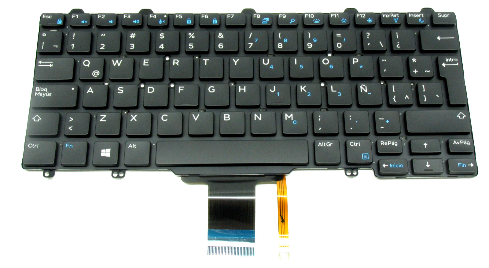 New Spanish OEM Dell Latitude E7250 E5250 Laptop Backlit Keyboard
