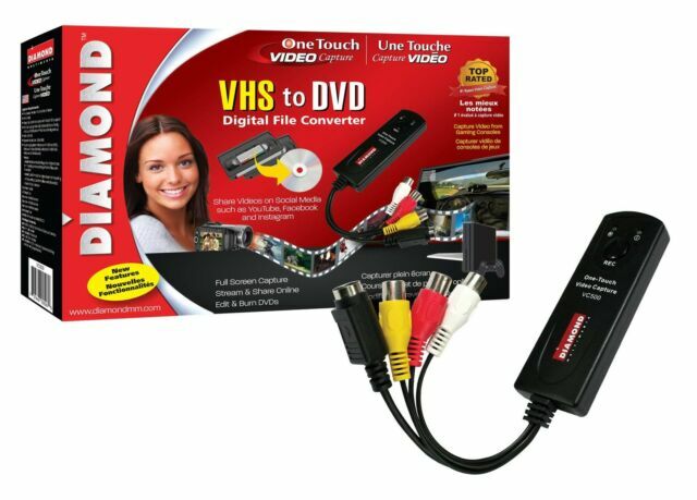 Diamond Multimedia VC500 USB One Touch VHS to DVD Video Capture! Never Used!