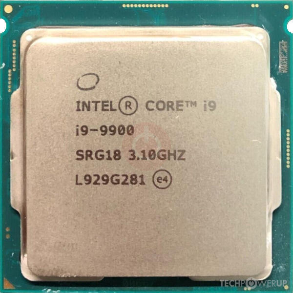 Intel Core i9-9900 Desktop Processor 8 SRG18 3.1 GHz Cores up to 5.0GHz LGA1151