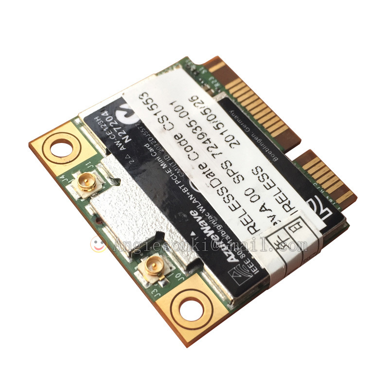 HP Broadcom BCM94352HMB 4352 WiFi+ BT 4.0 867 Mbps Card 802.11 ac SPS 724935-001