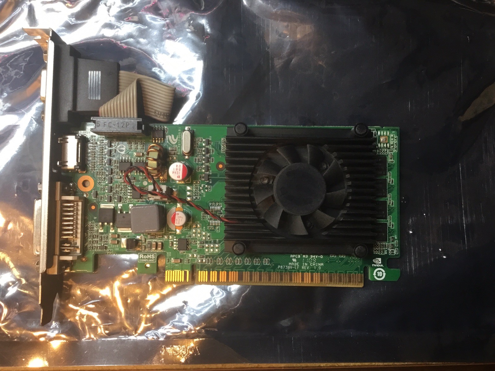 NVidea GeForce 8400 GS 1GB DDR3 PCIe 2.0 (01G-P3-1302-LR) HDMI/VGA/DVI-I