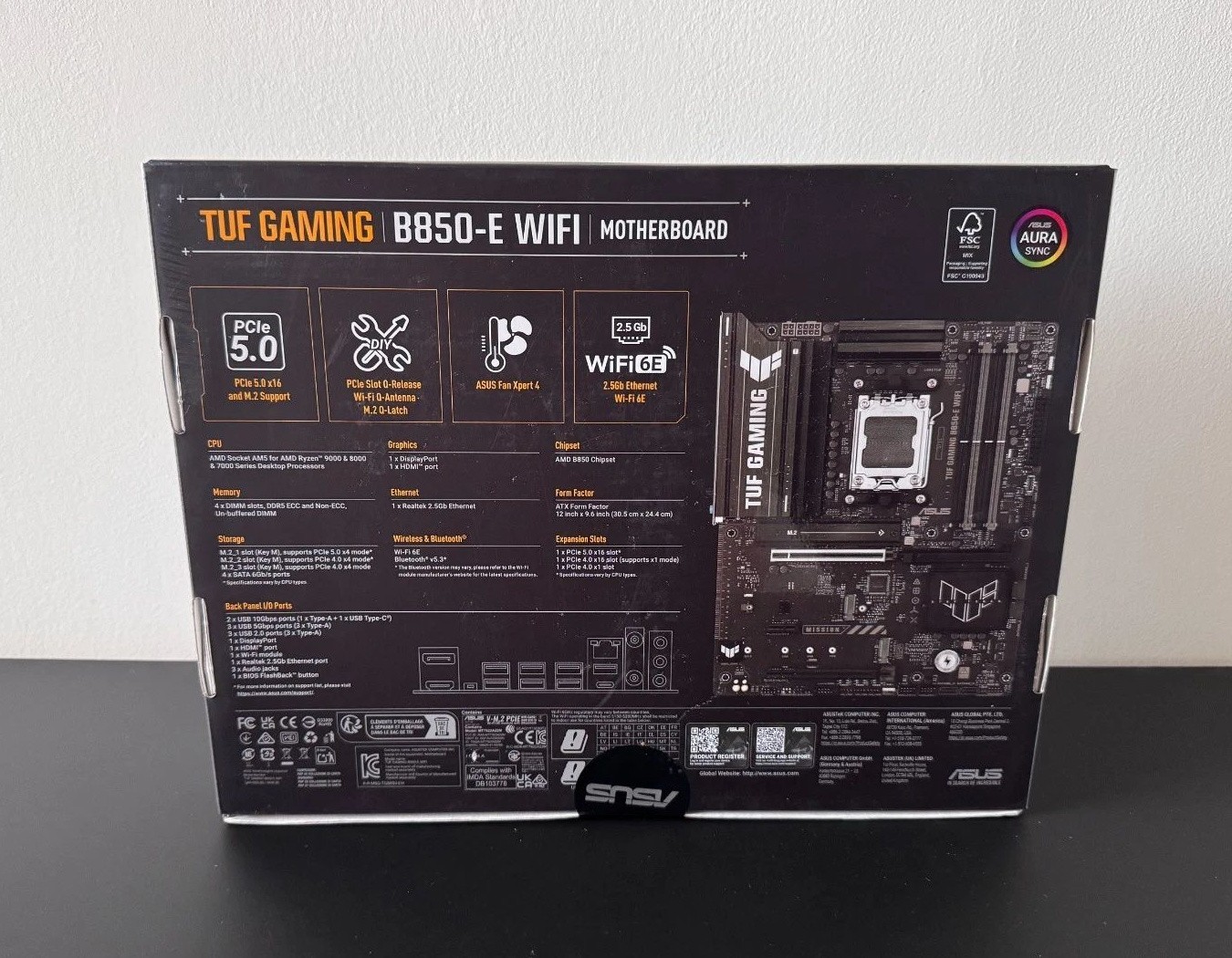 ASUS B850-E TUF GAMING WIFI AMD AM5 ATX Motherboard Brand New Sealed