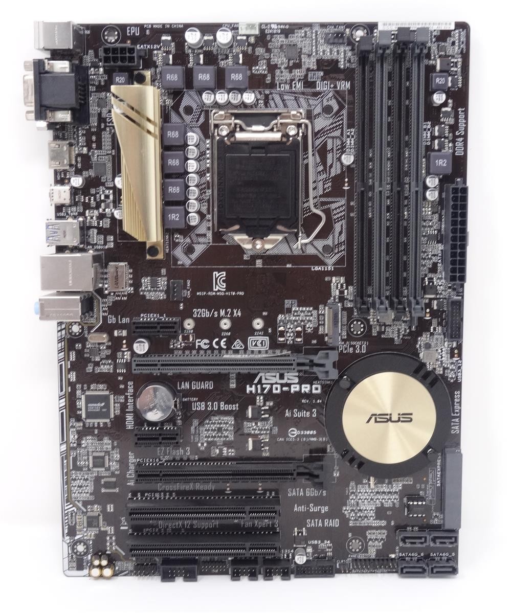 ASUS H170-Pro Intel H170 ATX Motherboard Socket 1151 (#2268)