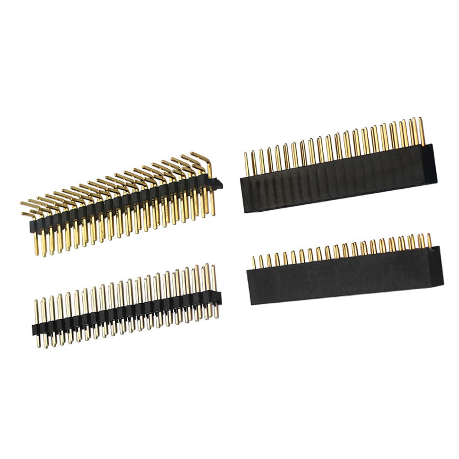 4x 2×20 PIN Socket Dual Male Header Pin Connector for Raspberry Pi Zero/Zero W d