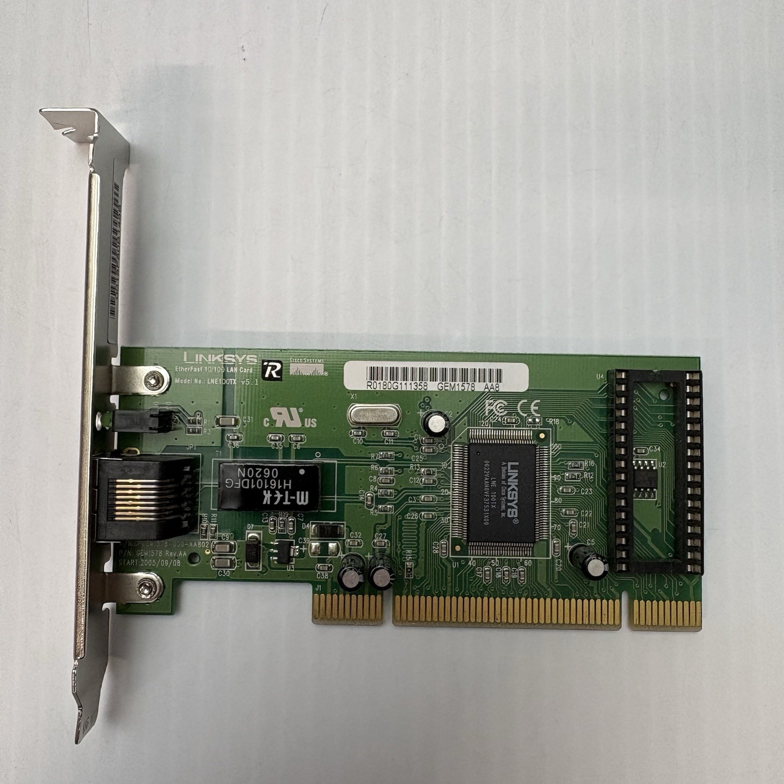 LinkSys LNE100TX EtherFast 10/100 Ethernet LAN Network Adapter Card – PCI v5.1