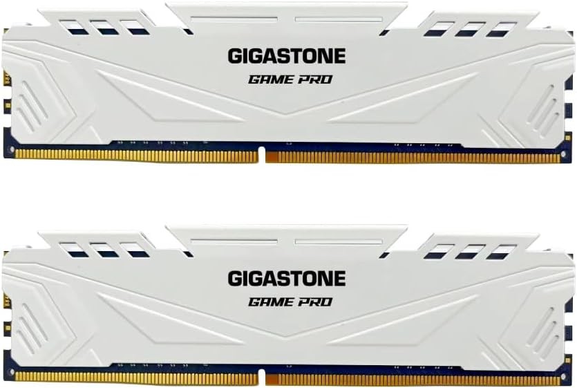 GIGASTONE 2x16GB DDR4 3200 CL16 Gaming RAM White