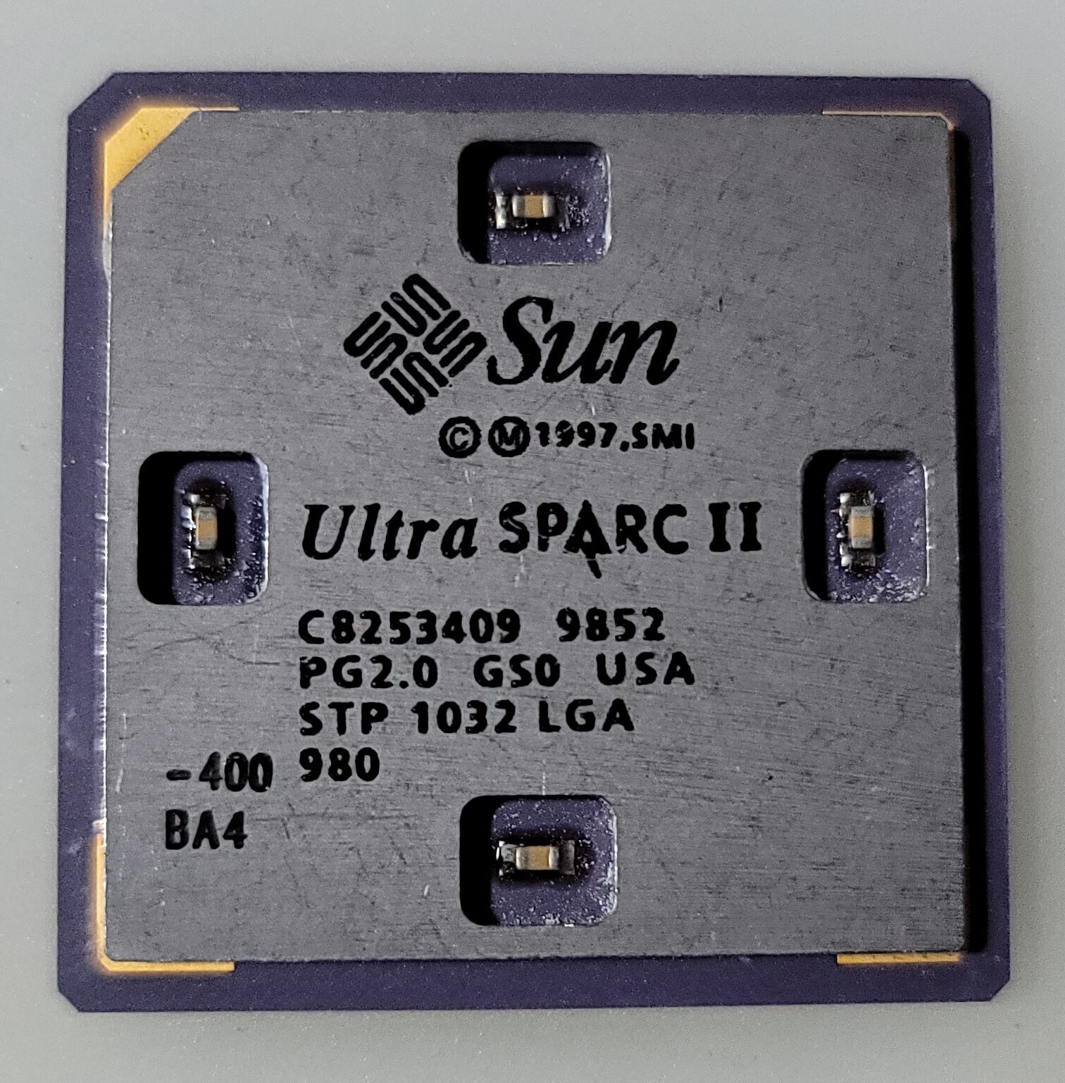 Ultra Rare Vintage Sun Ultra Sparc II STP1032 LGA 400Mhz BA4 Ceramic Processor