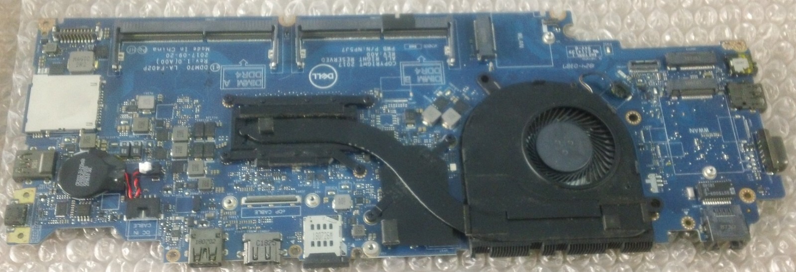 Dell LA-F401P DDM70 0DDM70 Motherboard for Latitude 5490 i5 8350U 1.7 GHz TESTED