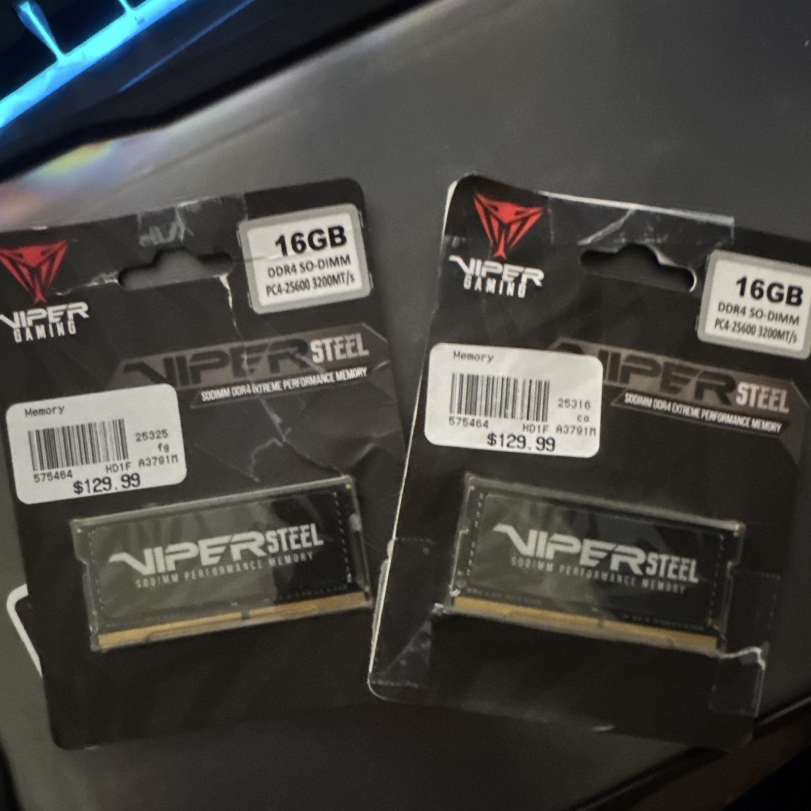 Patriot Viper Steel 32GB (2x16GB) DDR4-3200 PC4-25600 SO-DIMM 260-Pin Non-ECC