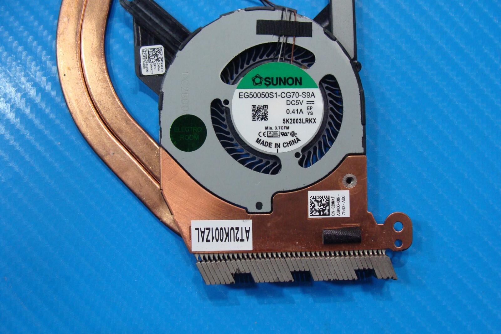 Dell Latitude 5410 14″ OEM CPU Cooling Fan w/Heatsink HHKD2 29MKF AT2UK001ZAL