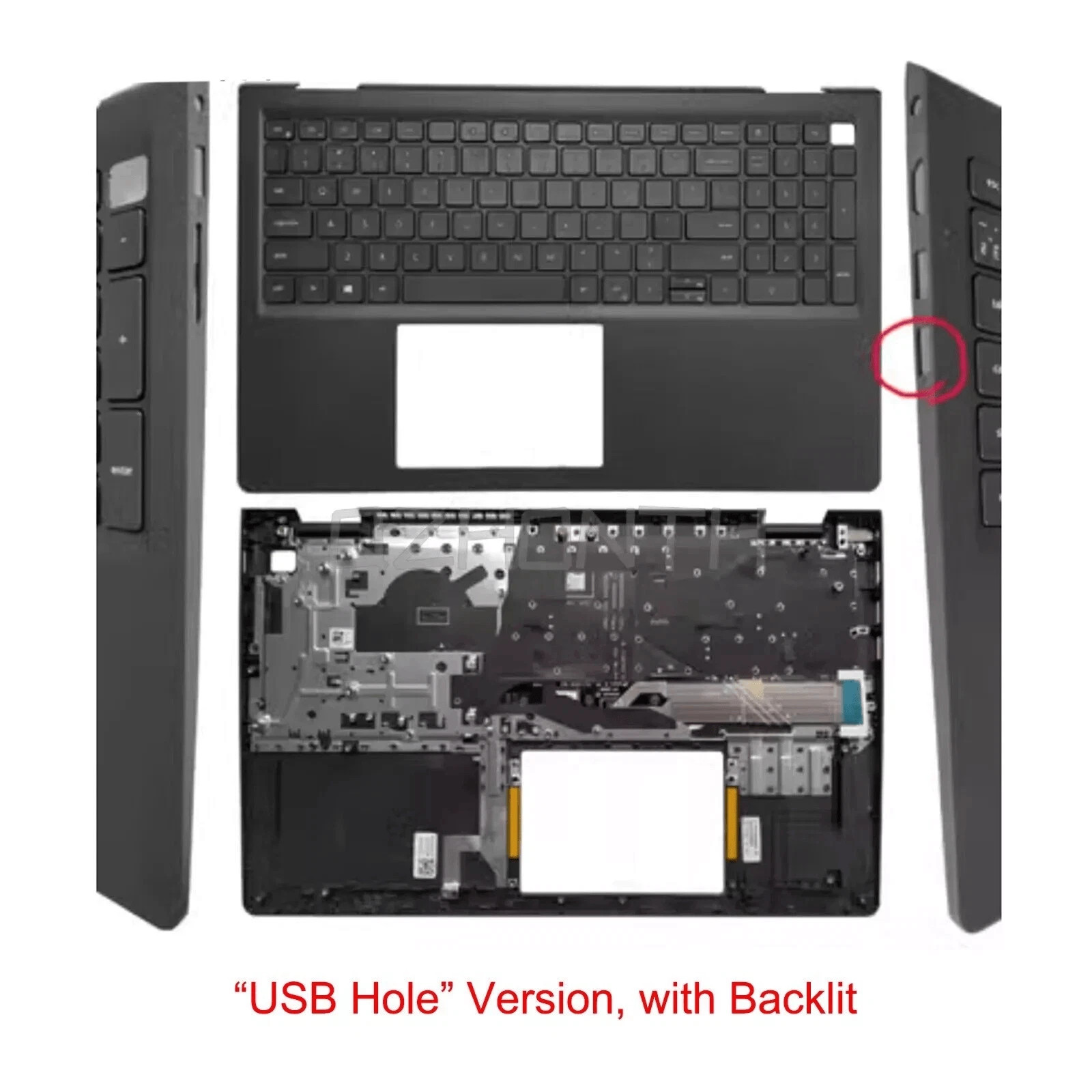 New For Dell Inspiron 15 3510 3511 3515 3520 Palmrest w/ Backlit Keyboard 15.6″